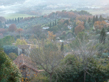 A misty Autumn morning taken from La Garabagne roof terrace by Jules